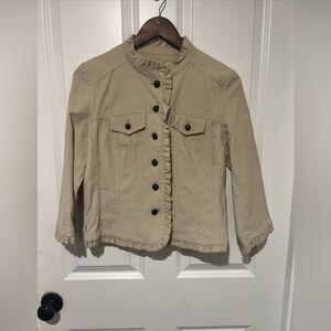 Telluride Clothing Co Beige Corduroy Jacket Size Medium EUC ￼